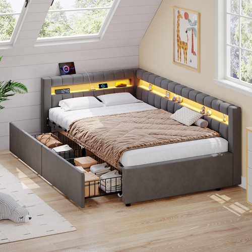 3ft single daybed - 3ft, velvet