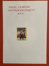 Nigel Clough - Nottingham Forest Fc Signed Sticker