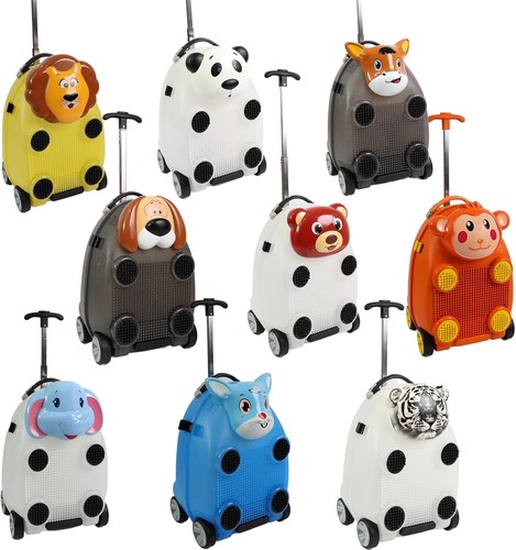Kids suitcase with wheels and - kids,