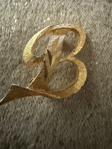 Vintage mamselle letter gold - letter, b