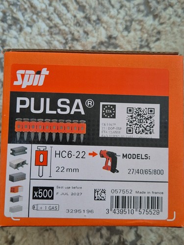 Spit pulsa nails 22mm with - 22mm,