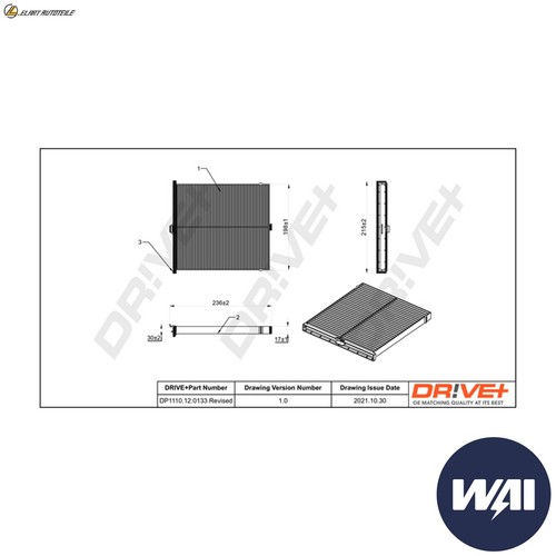 Interior air filter - interior,