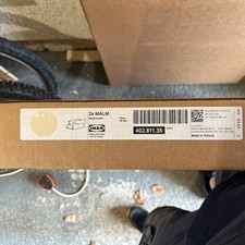 2x IKEA MALM White Satined