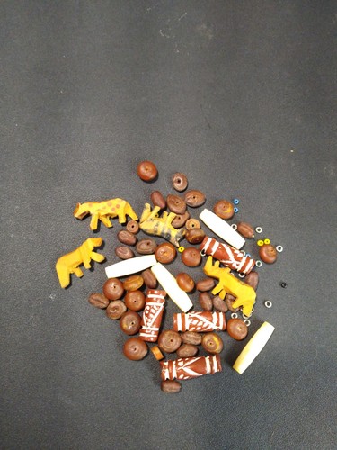 Vintage tribal beads with - vintage,