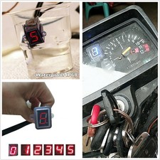 12V Motorcycle Red LED Digital
