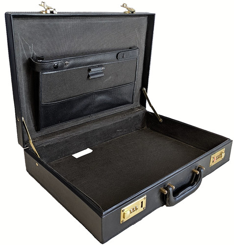 Vintage leather briefcase - vintage,