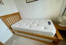 Solid Pine Single Trundle Bed