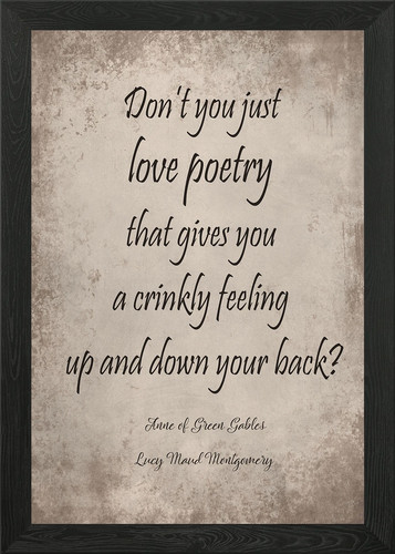 Anne love poetry framed wall - love,