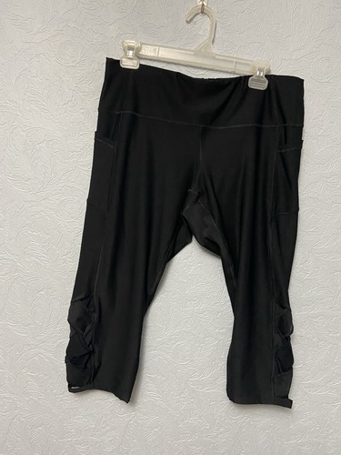 Rbx womens black capri - black,