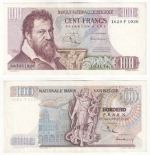 Belgium 100 francs banknote - belgium,