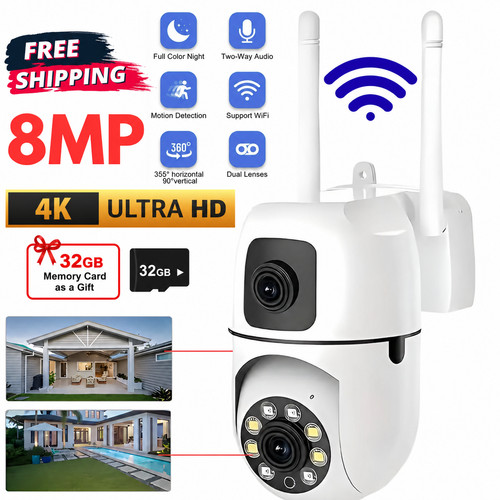 8mp wireless camera - 4k, wifi
