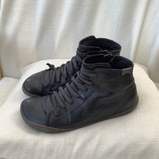 LADIES CAMPER BLACK LEATHER BOOTS SHOES SIZE 4 / 37