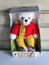 1986 Vintage Rupert The Bear Collectible Teddy Bear. Boxed ExCond