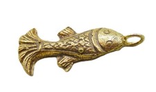 VERY NICE ANCIENT GRAECO-ROMAN GOLD FISH AMULET WEARABLE