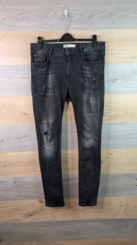 Zara jeans mens - 34, black