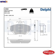 BRAKE PAD SET DISC BRAKE LP885
