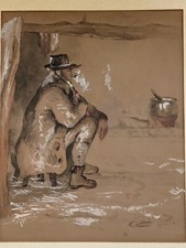 Antique Original watercolour