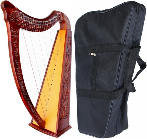 Large diagnol celtic - celtic, harp