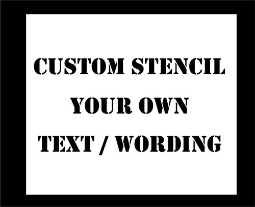 Custom stencil own wording - stencil, a5