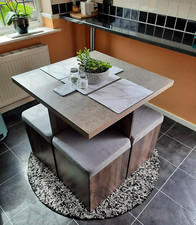 Compact Dining Table and 4