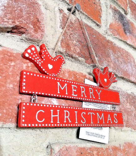 Red dove merry christmas - x,