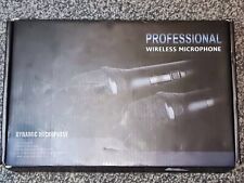 Dinamic Wireless Microphone Dual Professional Cordless Dynamic Mic Handheld...