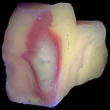 Pink Multitone Art Glass Cullet Glowing Manganese Slag Glass #4GX278