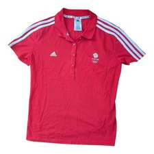 Adidas Team GB Polo Shirt Red