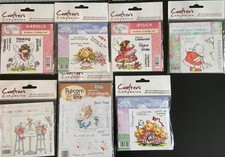 Crafter's Companion Rubber Stamps Mulberry Popcorn Humphrey Angelica New