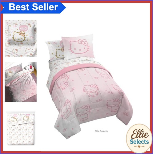 Hello kitty comforter set full - kitty,