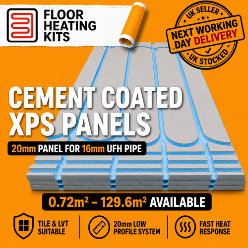 20mm cement coated xps ufh - coated,