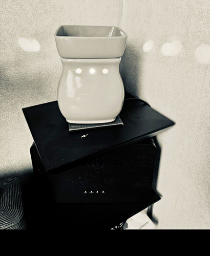 Scentsy grey gloss warmer - , wax