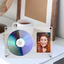  Acrylic CD Stand Rack Desktop