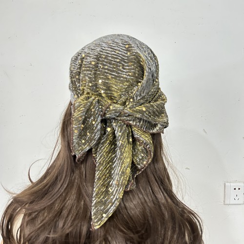 Sequins head scarf women - sequins,