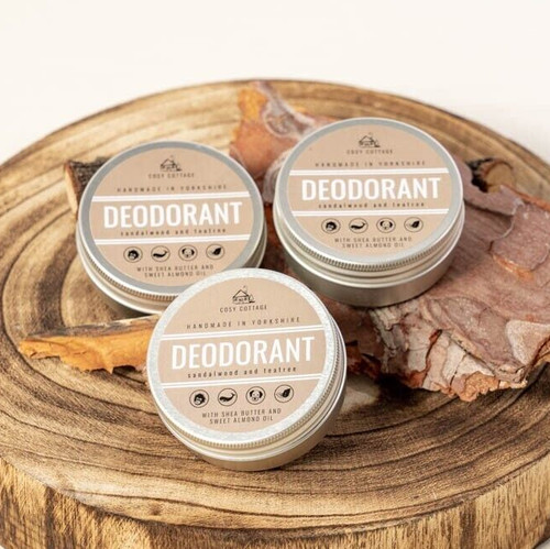 Natural deodorant pots - natural,