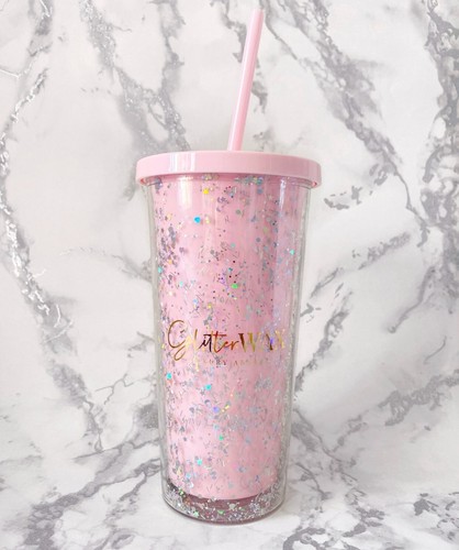 Pink tumbler cup with - pink,