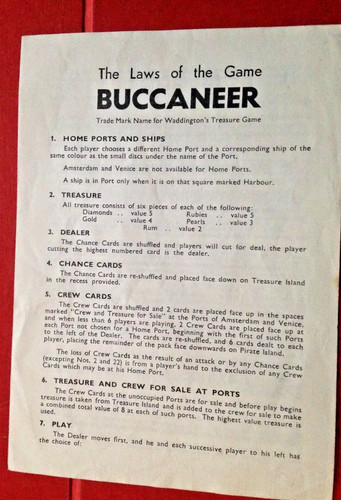 1958 waddington buccaneer - 1958, waddington's