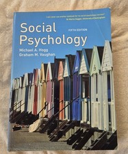 Social Psychology by Michael A. Hogg & Graham M. Vaughan. Paperback. 5th Edition