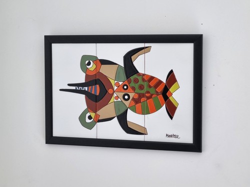 Cesar manrique signed ceramic - cesar,
