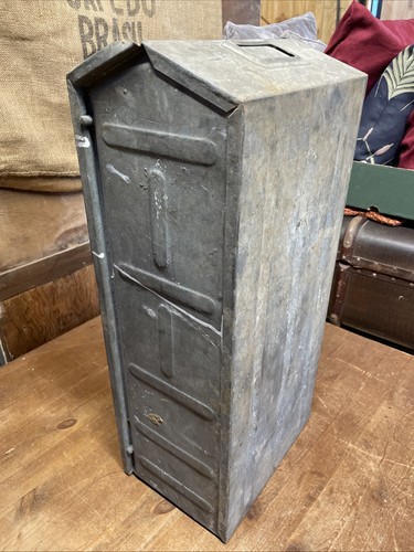 Vintage galvanised tote bin - vintage,