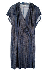 Halston Womens Mock Wrap Dress