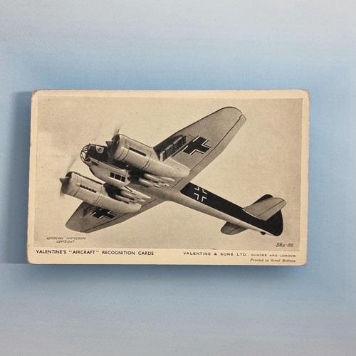 Ww2 aircraft postcard c1940 - ww2,