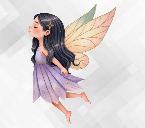 Watercolour fairy wall vinyl - fairy,