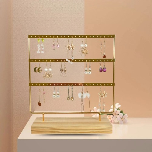 Wooden jewellery display stand - display,