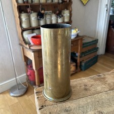 Vintage Heavy Brass Shell Case