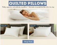 Quilted Pillows Pack of 2 and