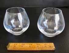 2  Dartington Crystal Stemless Wine Glasses