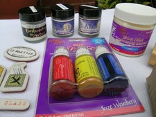 Stewart Gill Alchemy Melt Art UTEE embossing powders dyes stamps craft clearout