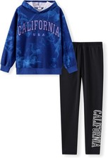 PATPAT Girls' Jogging Suit, Activewear Sets for Girls with Hoodie and Sports Le