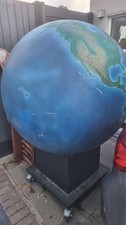 Massive World Globe on moving trolley Industrial size